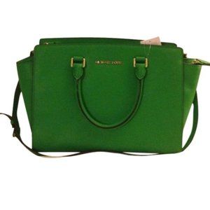 Michael Kors • Kelly Green Selma Bag with Strap